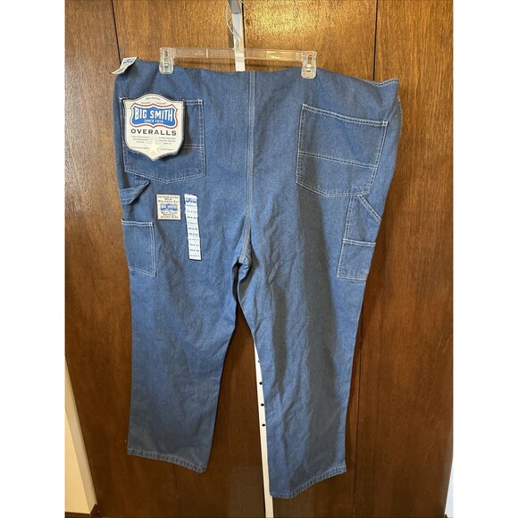 NEW BIG SMITH Bib Overalls Cotton Blue Denim Farm 50X 30 Relaxed Fit W/Tags ?vtg - Picture 3 of 6